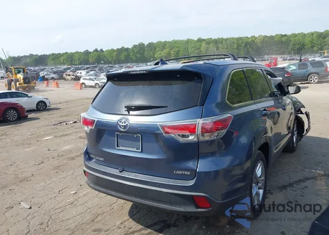 2015 Toyota Highlander Limited V6 z USA, uszkodzony, nr VIN 5TDYKRFH1FS103366